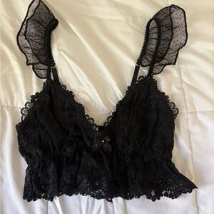 UO Black Lace Bralette